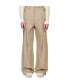 System Ssense Exclusive Beige Herringbone Trousers In Brown