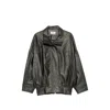 System Panelled High-neck Biker Jacket