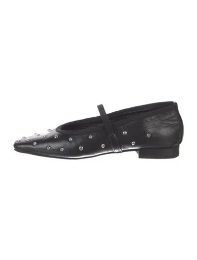 Pre-owned System Leather Ballet Flats In Black