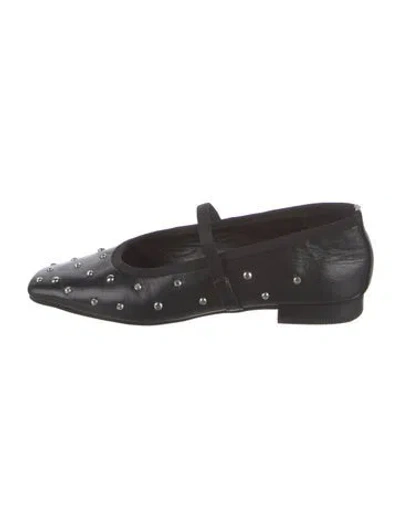 Pre-owned System Leather Mary Jane Flats In Black