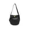 System Leather Shoulder Bag In Black