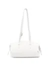 System Leather Shoulder Bag In White