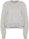 System Logo Hood Sweatshirt In Grey