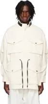 System Off-white Bicolor 4 Pocket Jacket In Ivory