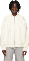 System Off-white Shirring Bomber Jacket In Off White
