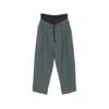 System Pleated Drawstring Trousers In Blue