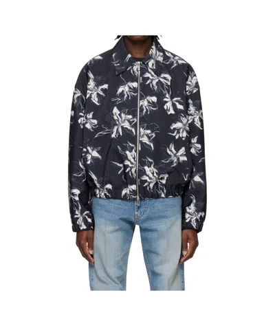 SYSTEM PRINTED BOMBER CASUAL JACKET