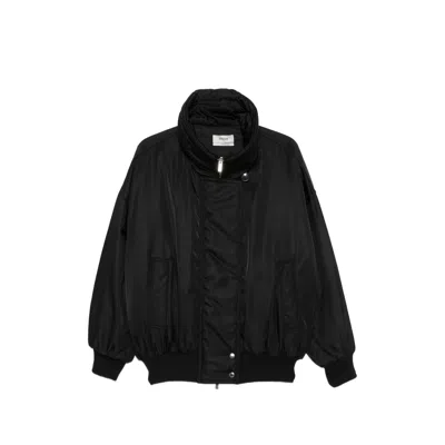 System Quilted Nylon Jacket In Black