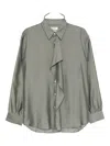 System Scarf Shirt In Gray