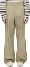 System Ssense Exclusive Taupe Twill Trousers
