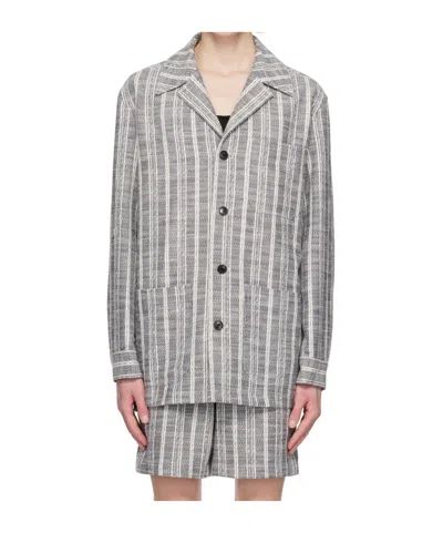 SYSTEM STRIPED CASUAL JACKET