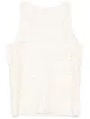 System Textured Tank Top In Neutrals