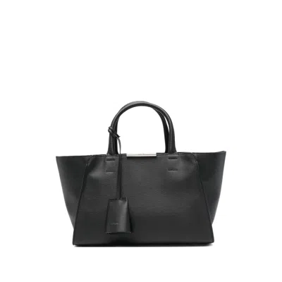 System Top Handle Tote Bag In Black