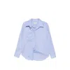 System Asymmetric-front Chest-pocket Shirt In Blue