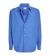 System Triangular Panel Shirt In Blue