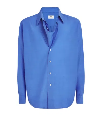 System Triangular Panel Shirt In Blue