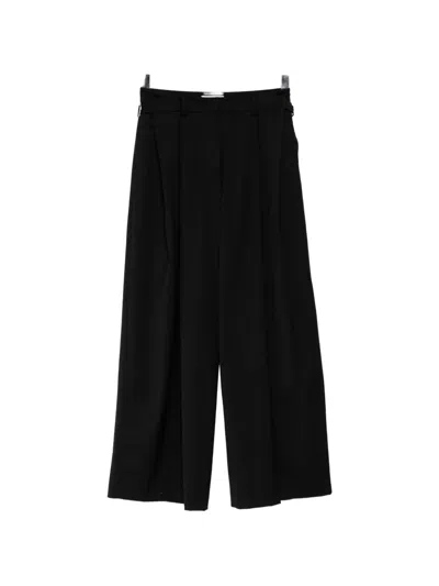 System Tuck-detail Trousers In Black