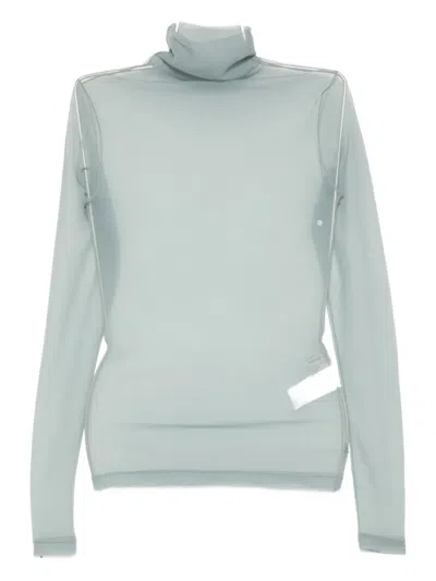 System Turtle-neck Top In Blue