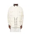 System Two-tone Four-pocket Casual Jacket In White
