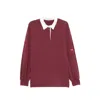 System Embroidered-logo Polo Sweater In Red