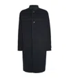System Wool-alpaca Overcoat In Blue