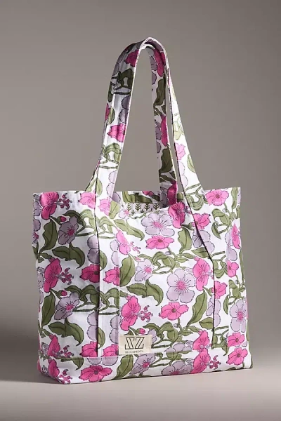 Sz Blockprints Multistripe Tote In Purple