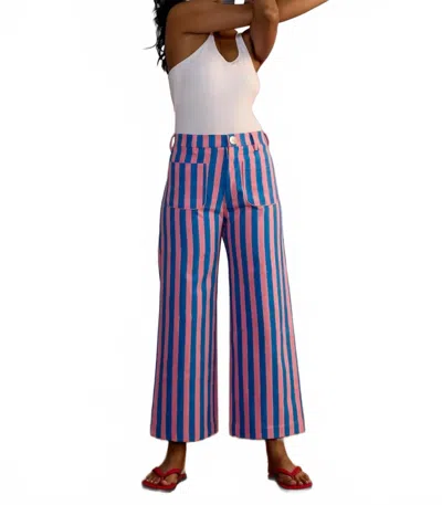 Sz Blockprints Painter Pants In Double Thick Stripe In Multi