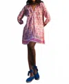 Sz Blockprints Priya Dress In Essa Print In Pink