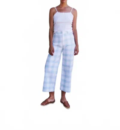 Sz Blockprints Wide Leg Disco Pants In Sky Blue