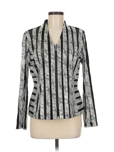 Pre-owned T&w Designs Blazer Jacket In Silver