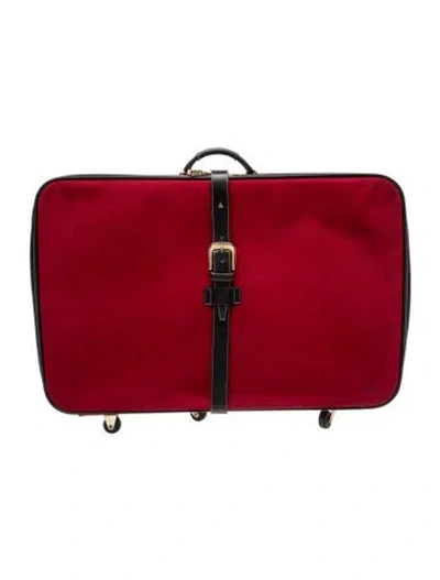 Pre-owned T. Anthony Travel Suitcase In Red