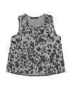 T+art Toddler Girl Top Grey Size 6 Polyester, Viscose, Polyamide In Grey