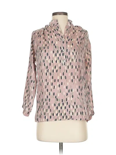 Pre-owned T-bags Los Angeles Long Sleeve Blouse In Pink
