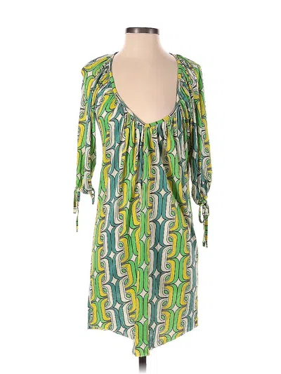 Pre-owned T-bags Los Angeles Short Sleeve Blouse In Green