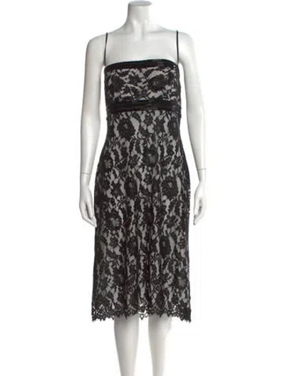 Pre-owned T By Tadashi Nylon Midi Length Dress In Black