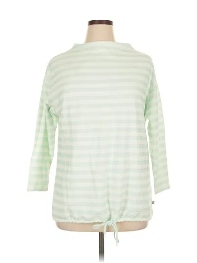 Pre-owned T By Talbots 3/4 Sleeve T-shirt In Green