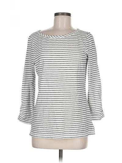 Pre-owned T By Talbots 3/4 Sleeve T-shirt In Silver