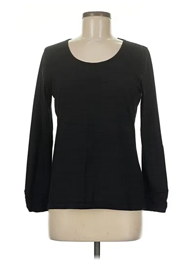 Pre-owned T By Talbots 3/4 Sleeve T-shirt In Black