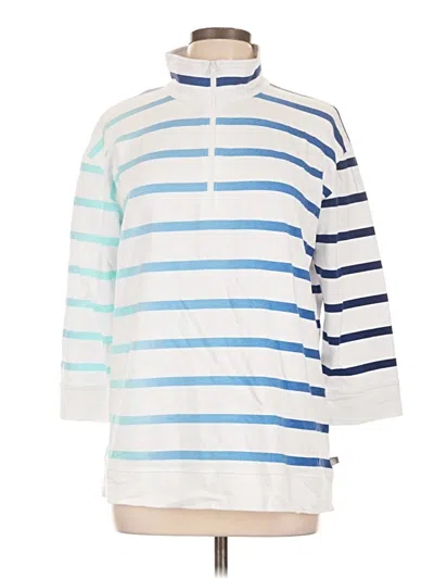 Pre-owned T By Talbots 3/4 Sleeve T-shirt In Blue
