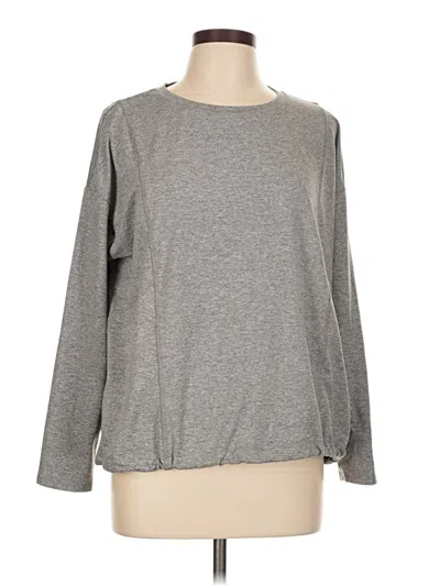 Pre-owned T By Talbots 3/4 Sleeve T-shirt In Gray