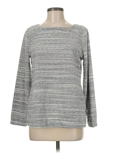 Pre-owned T By Talbots 3/4 Sleeve T-shirt In Gray
