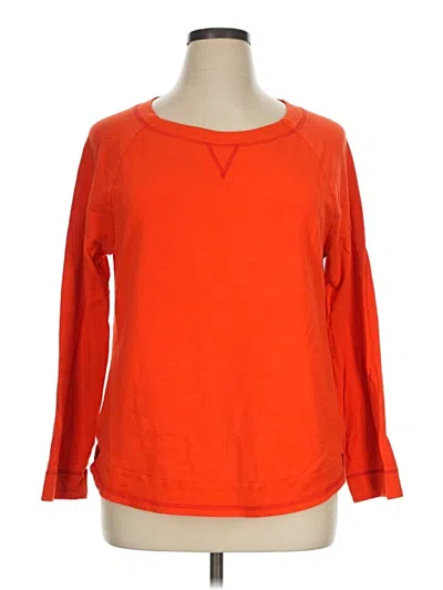 Pre-owned T By Talbots 3/4 Sleeve T-shirt In Orange
