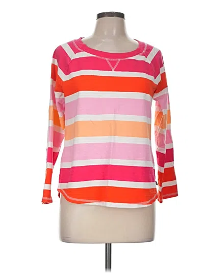Pre-owned T By Talbots 3/4 Sleeve T-shirt In Orange