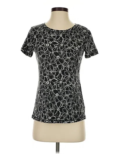 Pre-owned T By Talbots Active T-shirt In Black