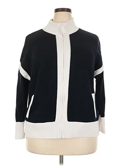 Pre-owned T By Talbots Cardigan Sweater In Blue