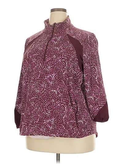 Pre-owned T By Talbots Cardigan Sweater In Burgundy