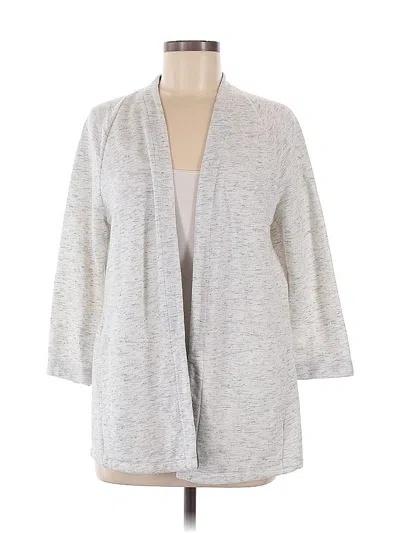Pre-owned T By Talbots Cardigan Sweater In Gray