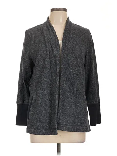 Pre-owned T By Talbots Cardigan Sweater In Gray