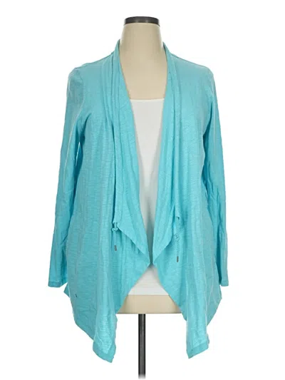 Pre-owned T By Talbots Cardigan Sweater In Teal