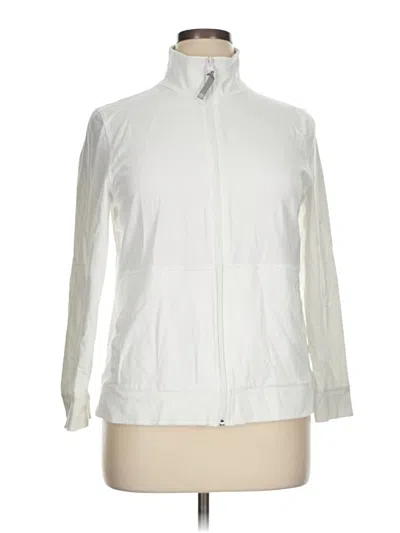 Pre-owned T By Talbots Cardigan Sweater In White